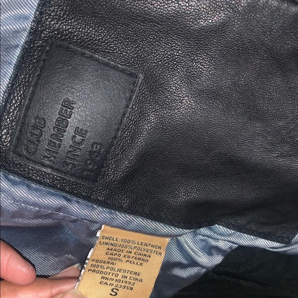 Soft Leather Black and Cream Open Front Jacket - Picture 11 of 11